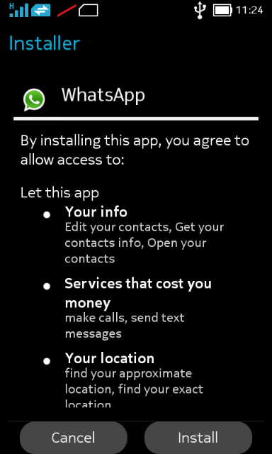 comment désinstaller WhatsApp sur Nokia E5