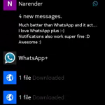 whatsapp plus notifications nokia x