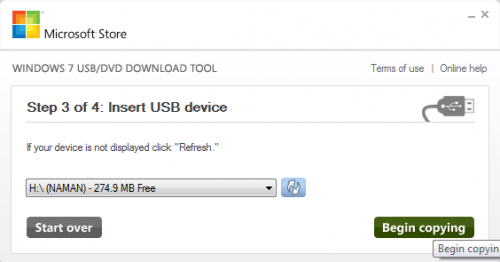 step3 usb/dvd tool