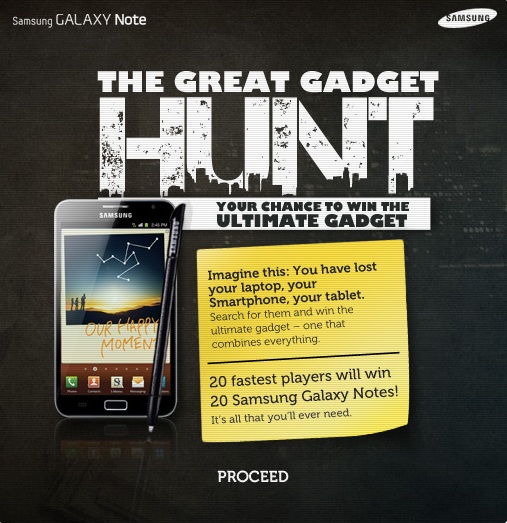 samsung great gadget hunt