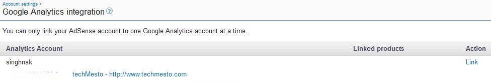 Adsense - Google Analytics Integration -2