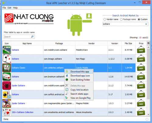 Search Apps - APK Leecher