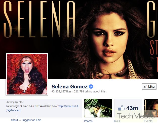 Verified Facebook Page - Salena Gomez