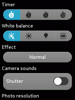 camera settings asha 501