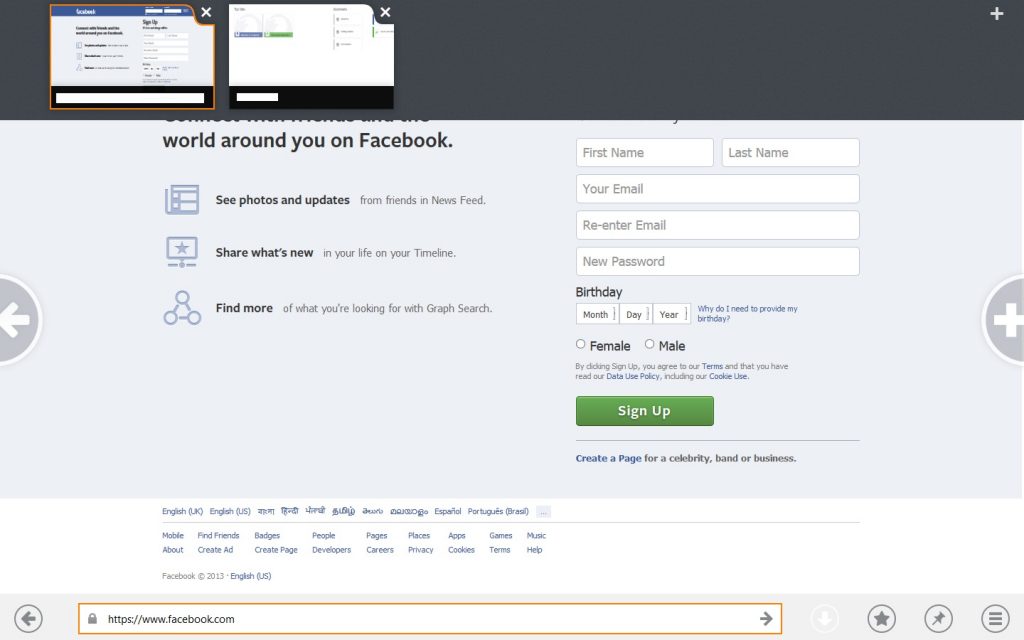 Firefox Nightly Metro Mode