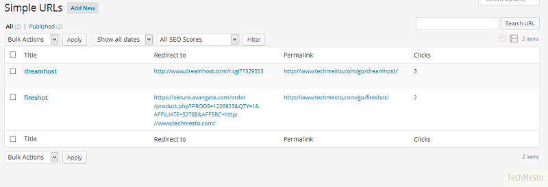 WordPress Simple Urls Simple Urls WordPress