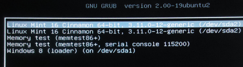 GRUB Screen DualBoot