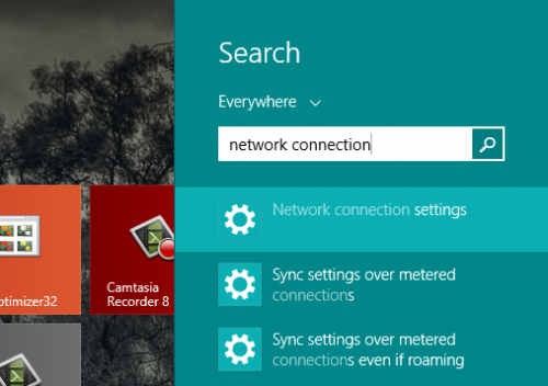 Windows 8 .1 Start Search