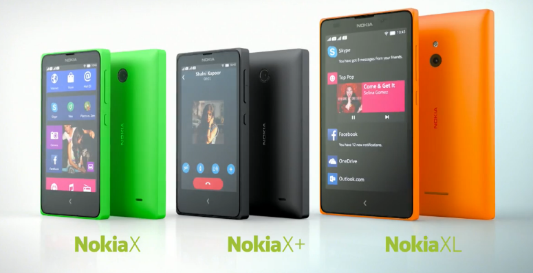 Nokia X, X+ and XL