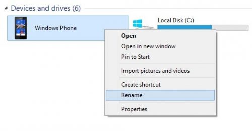 rename windows phone