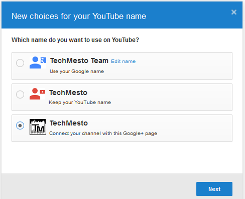 Youtube plus connect options