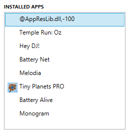 Power Tools Installed Apps
