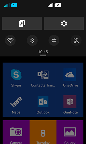 notifications dropdown nokia x