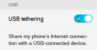 usb tethering firefox
