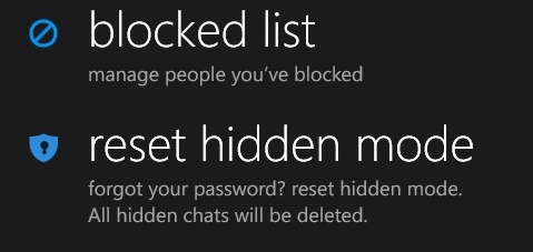 Reset Hidden Mode - Hike