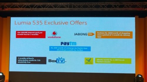 lumia 535 exclusive offers