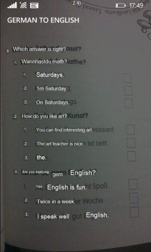 bing vision translation