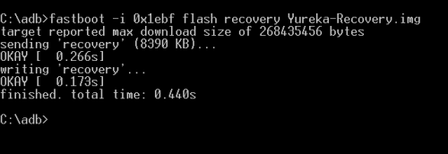 flashing cwm yureka cmd