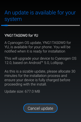 cyanogen 12 ota