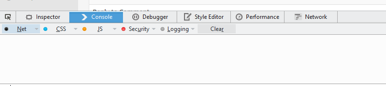 Firefox Developer Console