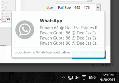 pc link notifications