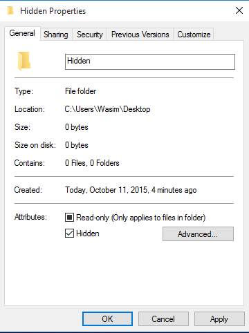 Hide Folder