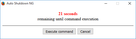 Shut Down Notification auto shutdown ng