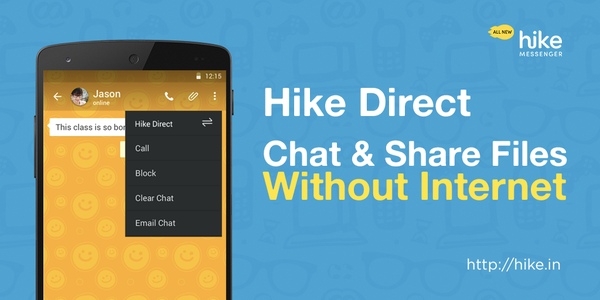 hike direct chat share