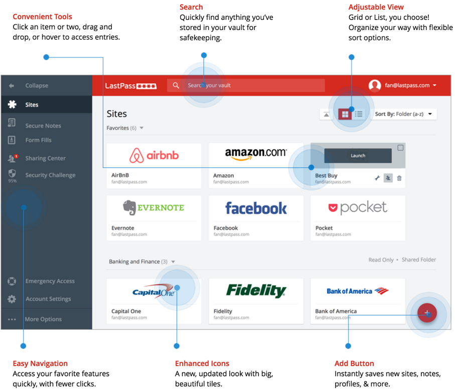 LastPass New Design
