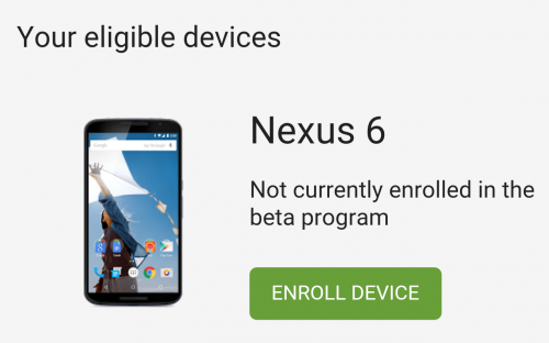 Adroid N- Enroll Device