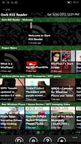 Dark RSS Reader