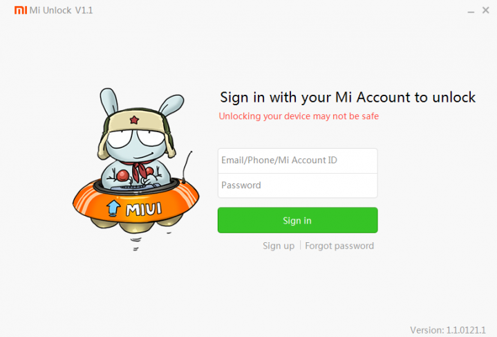 Mi Unlock Tool