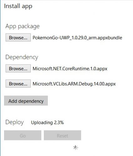 install pokemon go windows phone