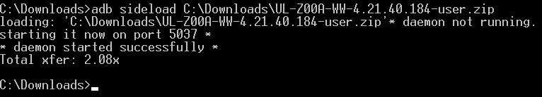 ADB sideload zenfone 2 marshmallow