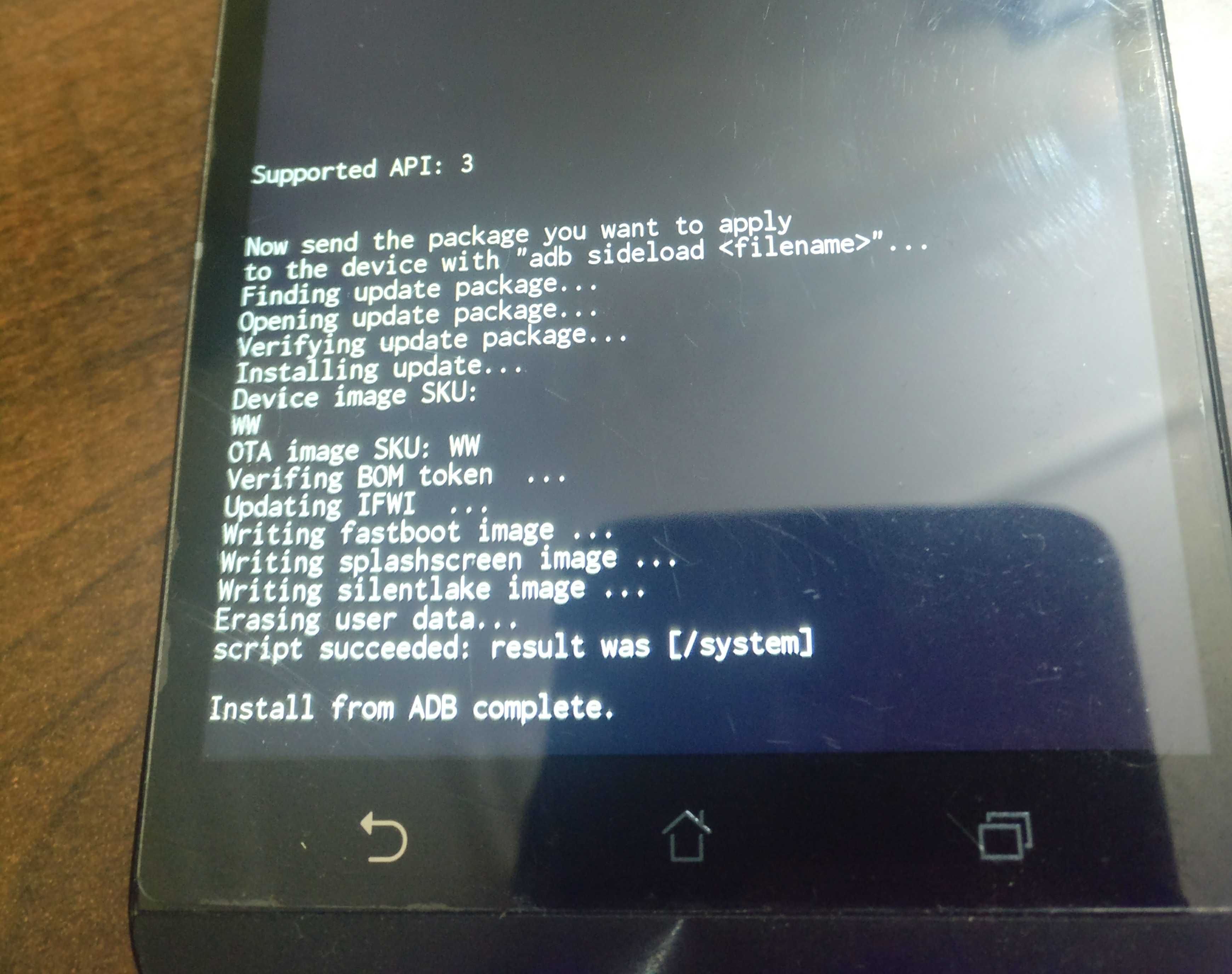 zenfone 2 downgrade results