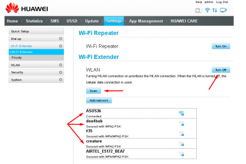 huawei extender setup