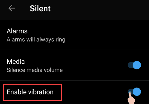Silent Settings Alert Slider