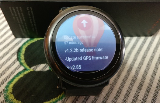 Amazfit 1.3.2b update successful