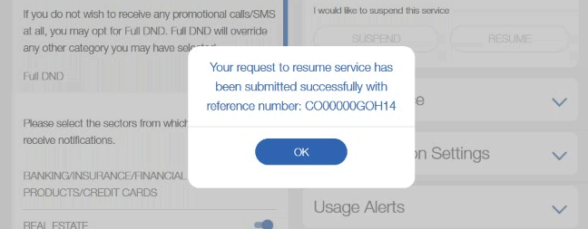 Resume (Unblock) Jio SIM Service
