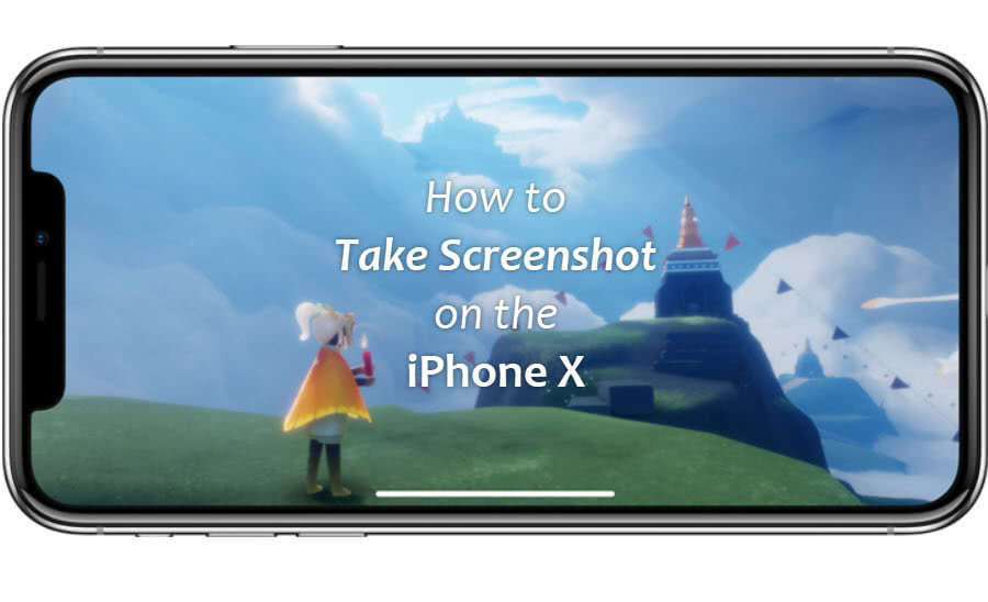 Key combination to take screenshot on iPhone X