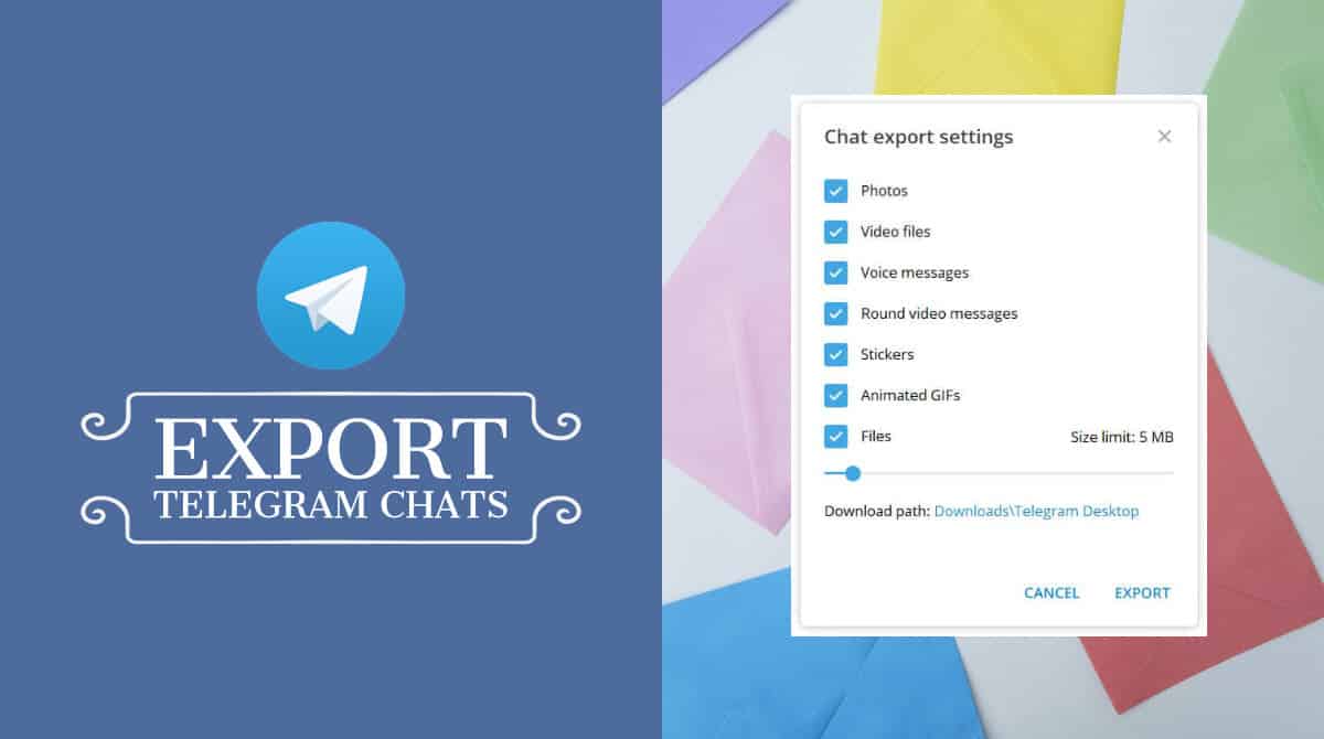 Export Telegram chats banner