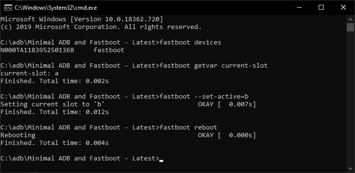 CChange boot slot on Nokia 2.2