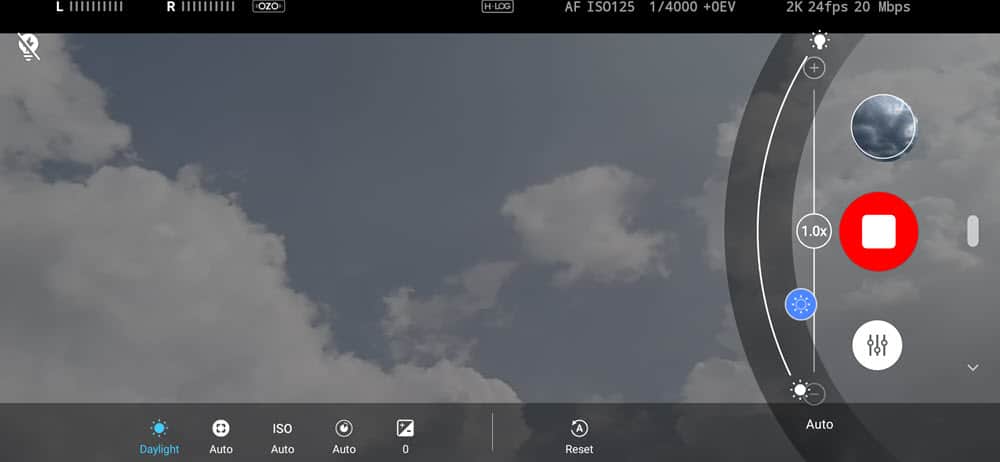 Cinema Mode - Pro camera adjustments