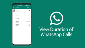 WhatsApp call duration history