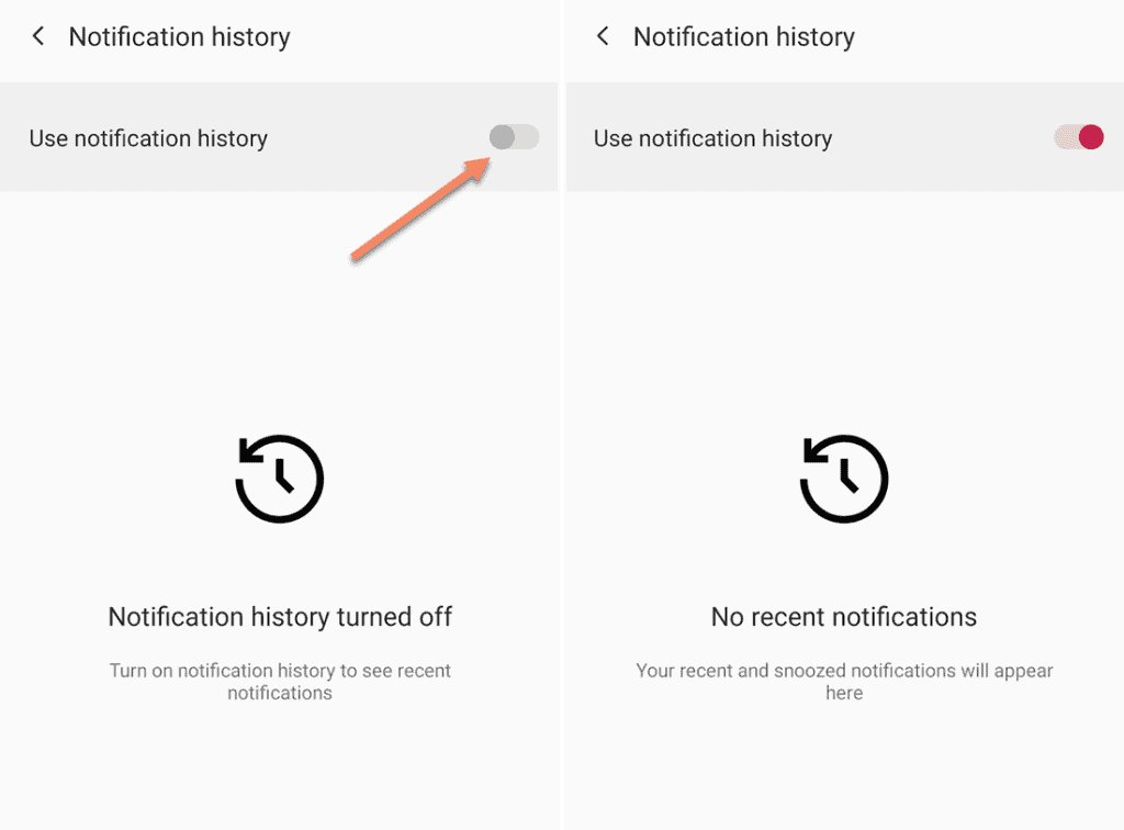 Notification History in Android lets you re-check dismissed notifications