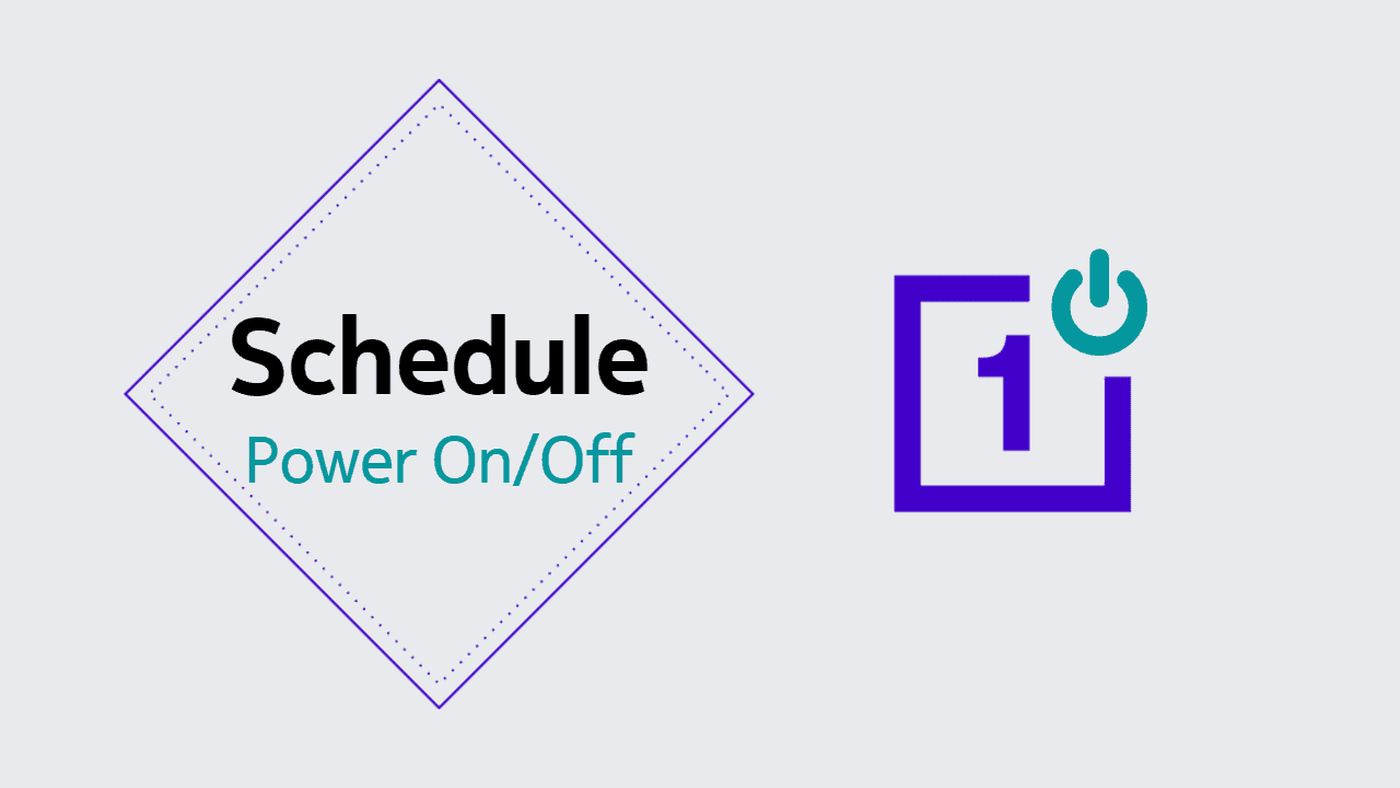 Schedule power on off in OnePlus