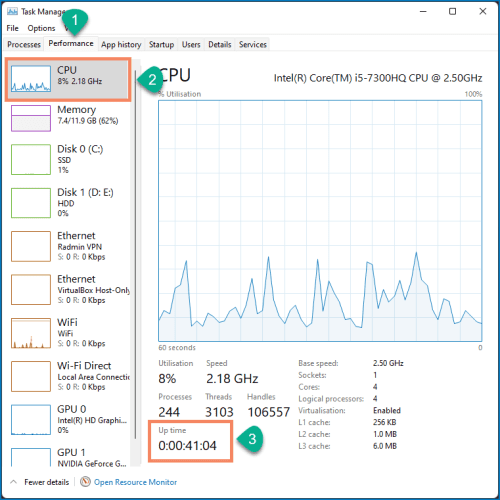 How to Check the uptime of a Windows PC: Know the time since the last ...