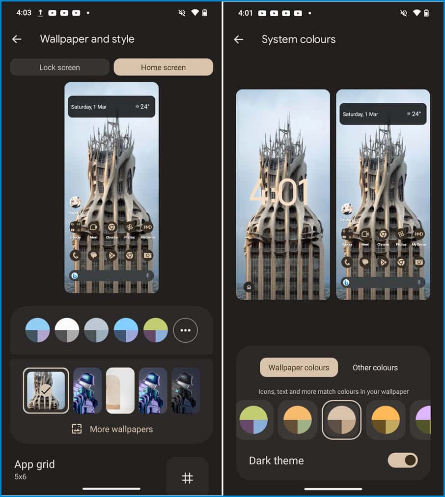 Change icon color in HMD smartphones