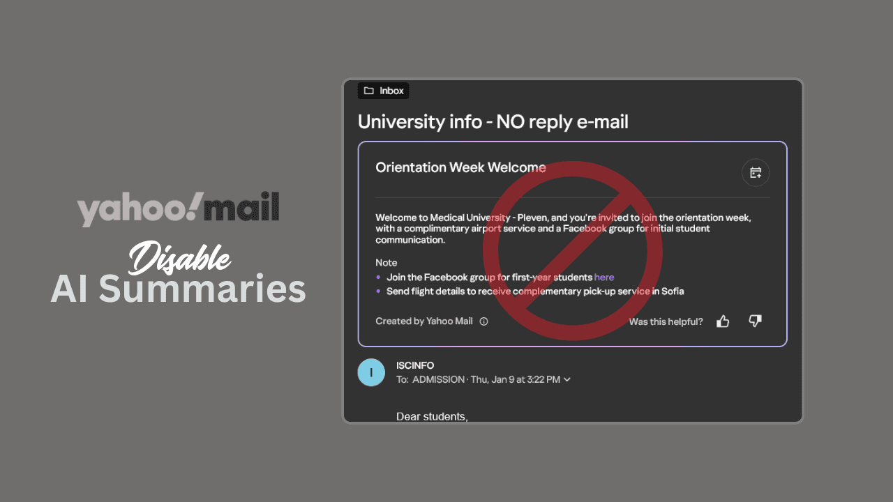 Guide to Disable AI Summaries in Yahoo Mail
