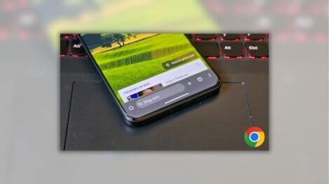 Move Google Chrome's address bar to the bottom